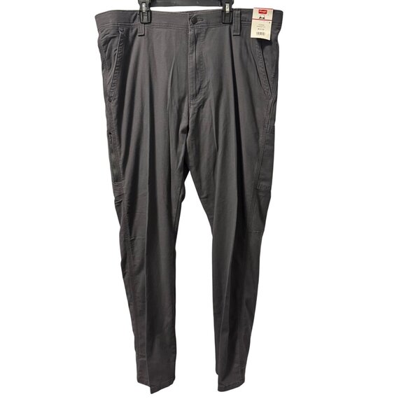 Wrangler Mens Gray Straight Fit Utility Pants Sz 38x32. NWT - Picture 1 of 12